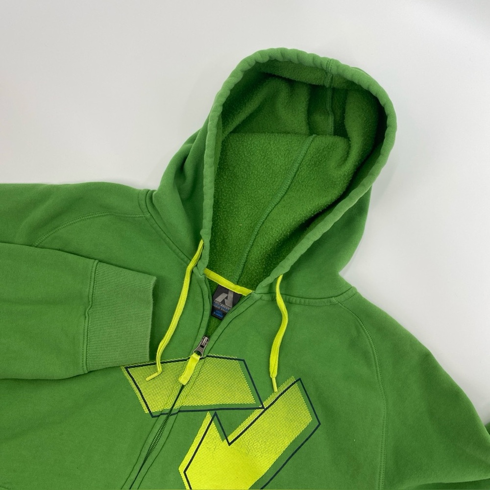 Eddie Bauer Hoodie Mens Extra Large Green First Ascent Full Zip Organic Outdoors